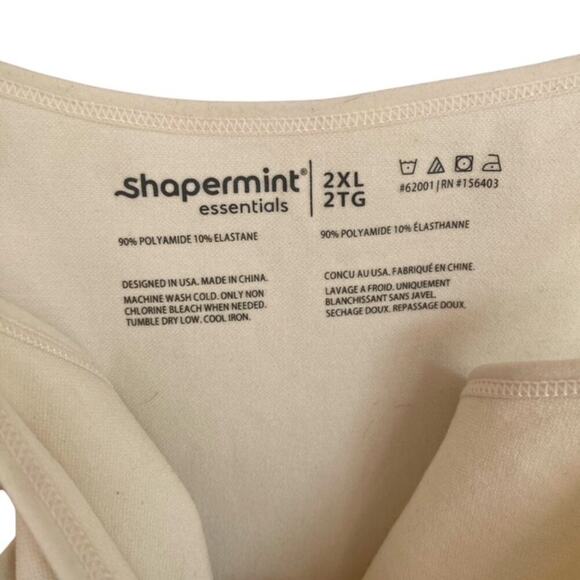 Shapermint Essentials Cream Adjustable Straps Tank - 2xl - Picture 3 of 4